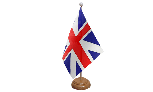 Kings Colours Small Flag with Wooden Stand